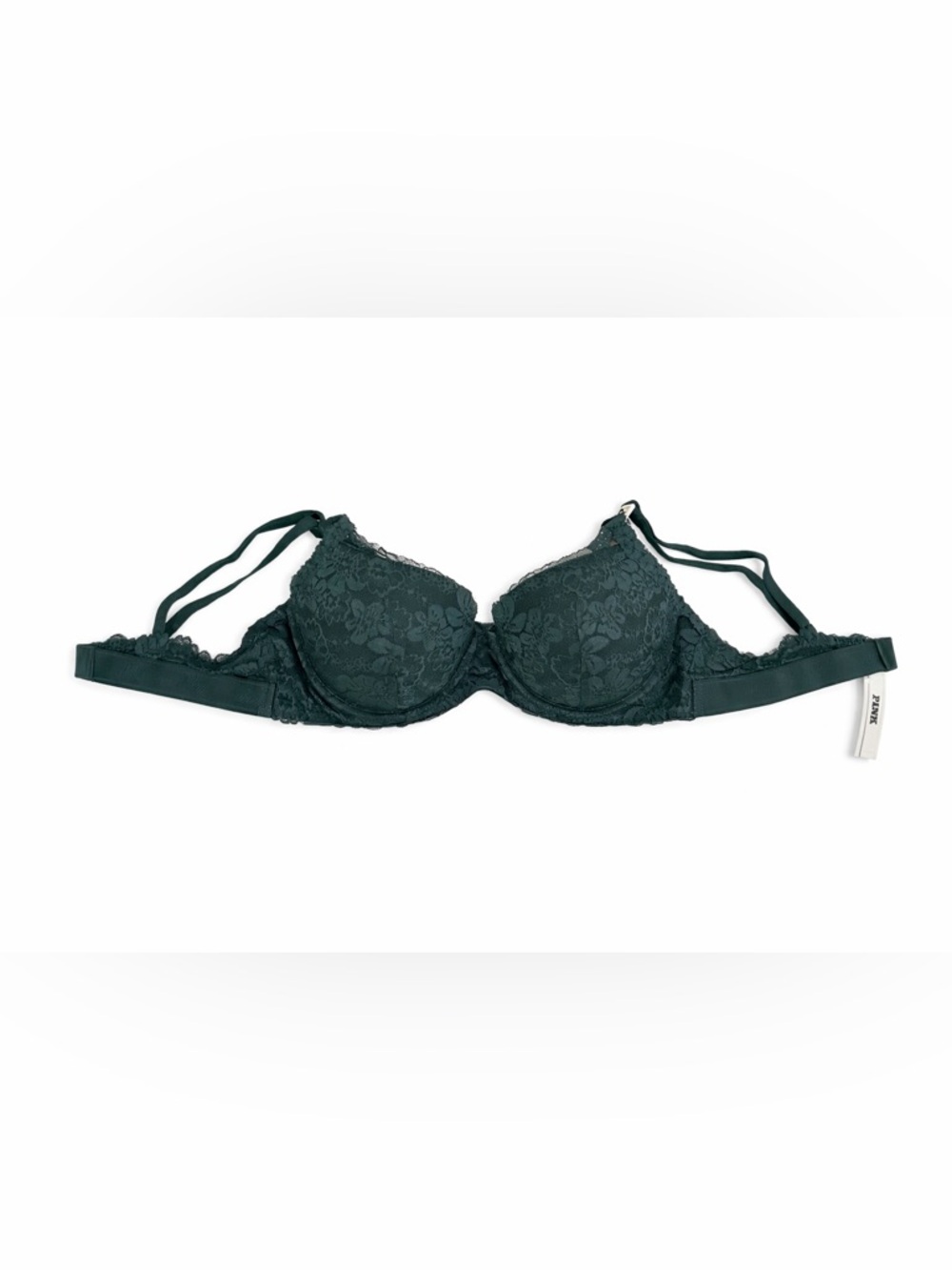 PINK Victoria's Secret‎ Lace Underwire Bra in Deep Green